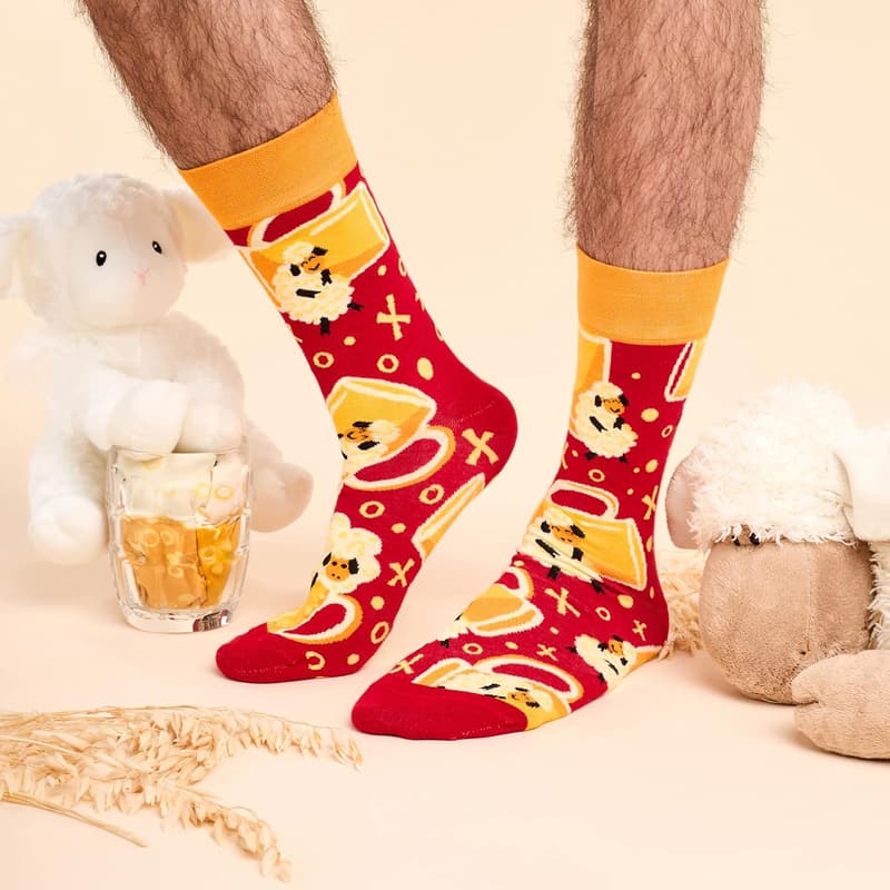 Lustige Baumwoll-Socken Unisex – viele Designs für Erwachsene und Kinder
