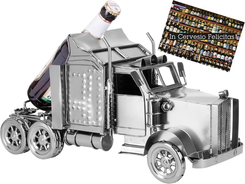 Bierflaschenhalter Truck – Metall-Skulptur für Männer, perfektes Geschenk