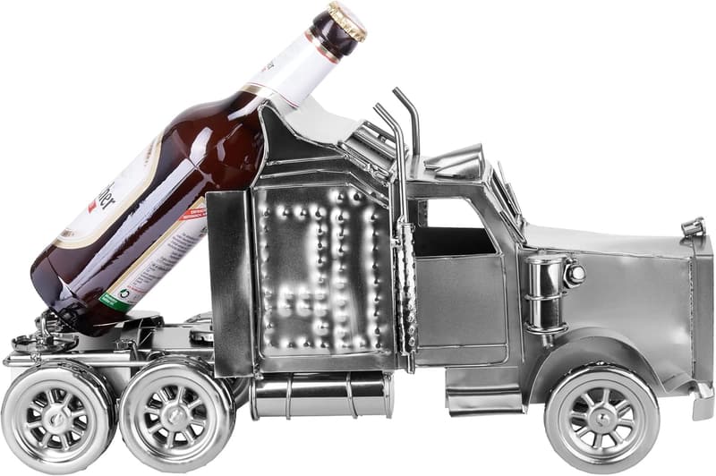 Bierflaschenhalter Truck – Metall-Skulptur für Männer, perfektes Geschenk