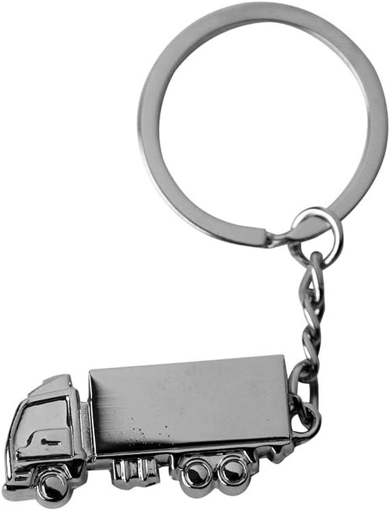 Schlüsselanhänger Truck aus Metall – Geschenk für Trucker