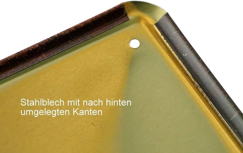 Echte Männer fahren LKW - Retro Blechschild 28x12 cm Vintage-Dekoration
