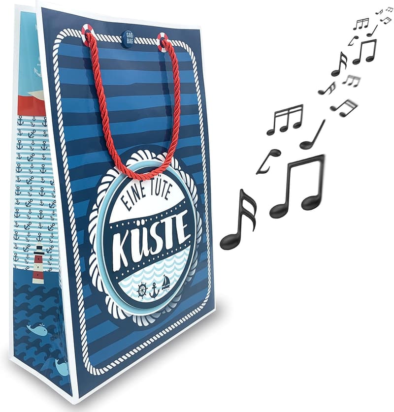 bentino SOUND-Geschenktüte KüSTE mit Meeresrauschen