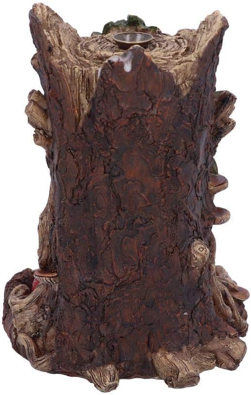 Weiser Dryad Baumgeist Rückflussräuchergefäß aus Polyresin, Braun