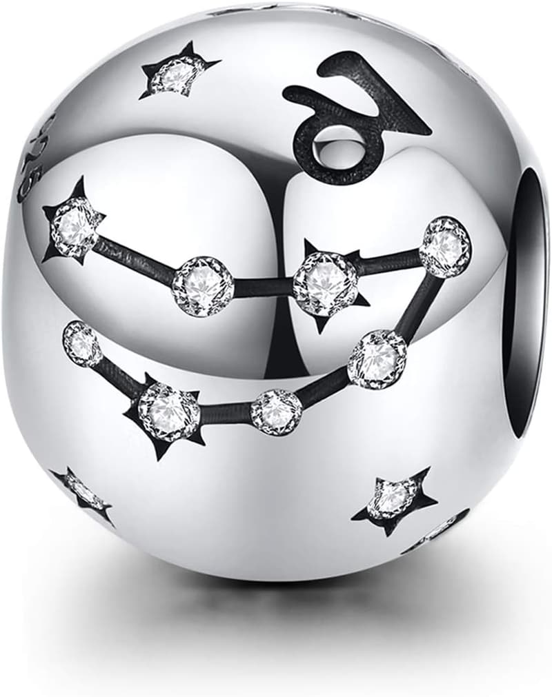Sternzeichen Charms aus 925er Sterlingsilber für Frauen