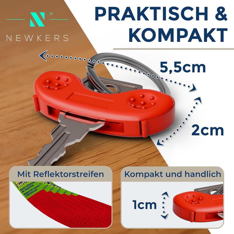Ergonomische Schlüsselhilfe für Senioren - 3er Set Schlüsselanhänger
