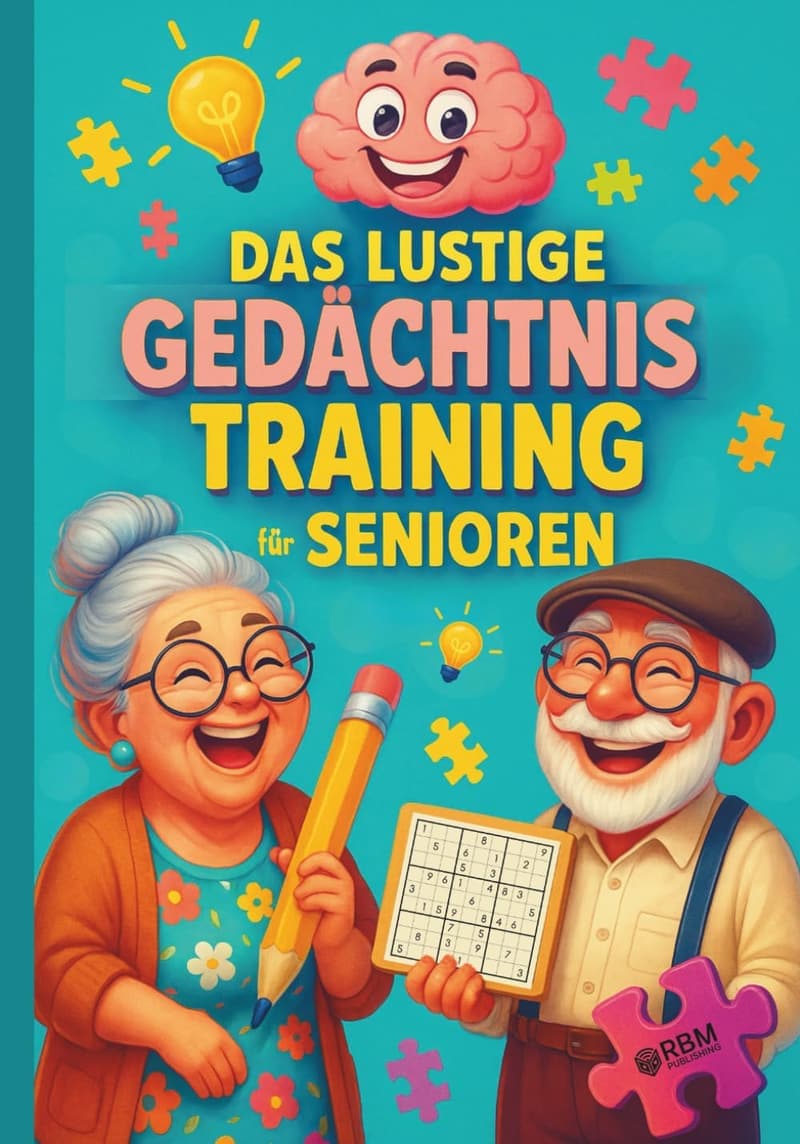 Lustige Gedächtnistrainingsbuch für Senioren mit Rätseln & Tipps