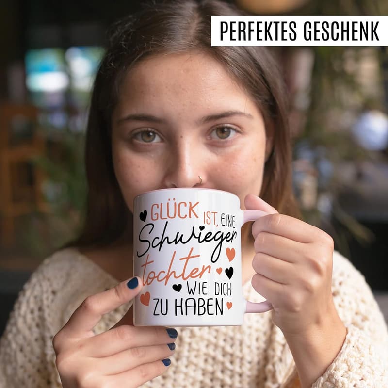 Glück ist eine Schwiegertochter wie dich - Kaffeetasse Hochzeit