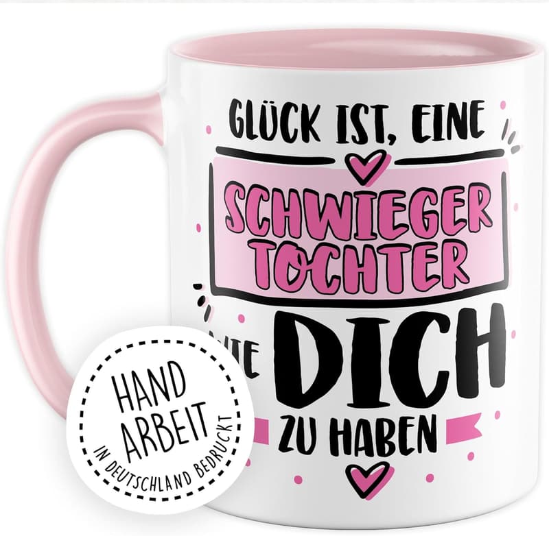 Kaffeetasse für Schwiegertöchter – Geschenk mit liebevollem Spruch
