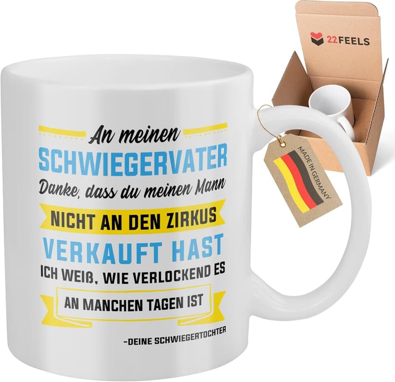 Schwiegervater Tasse - Geschenk zum Vatertag von Schwiegertochter