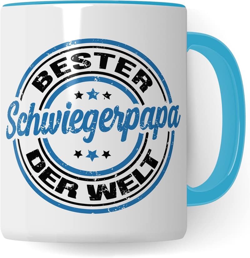 Lustige Kaffeetasse für Schwiegervater – Geschenkidee zum Geburtstag
