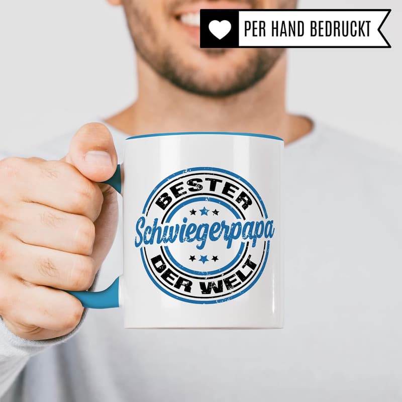 Lustige Kaffeetasse für Schwiegervater – Geschenkidee zum Geburtstag