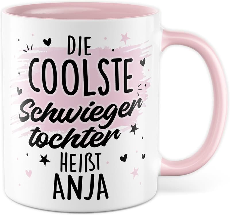 Personalisierte Kaffeetasse für Schwiegertochter – 330ml Keramik