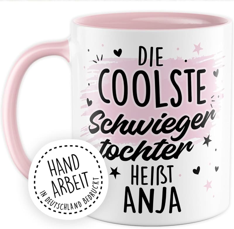 Personalisierte Kaffeetasse für Schwiegertochter – 330ml Keramik