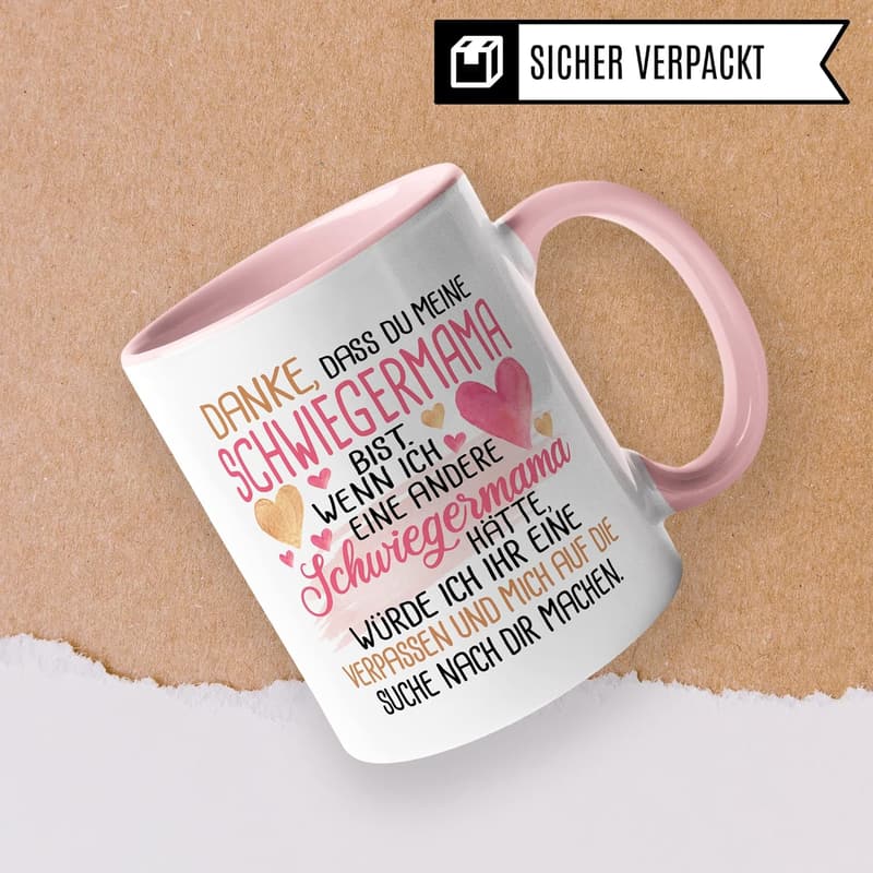 Lustiger Kaffeebecher für die Lieblingsschwiegermutter – Geschenkidee zur Hochzeit oder Geburtstag