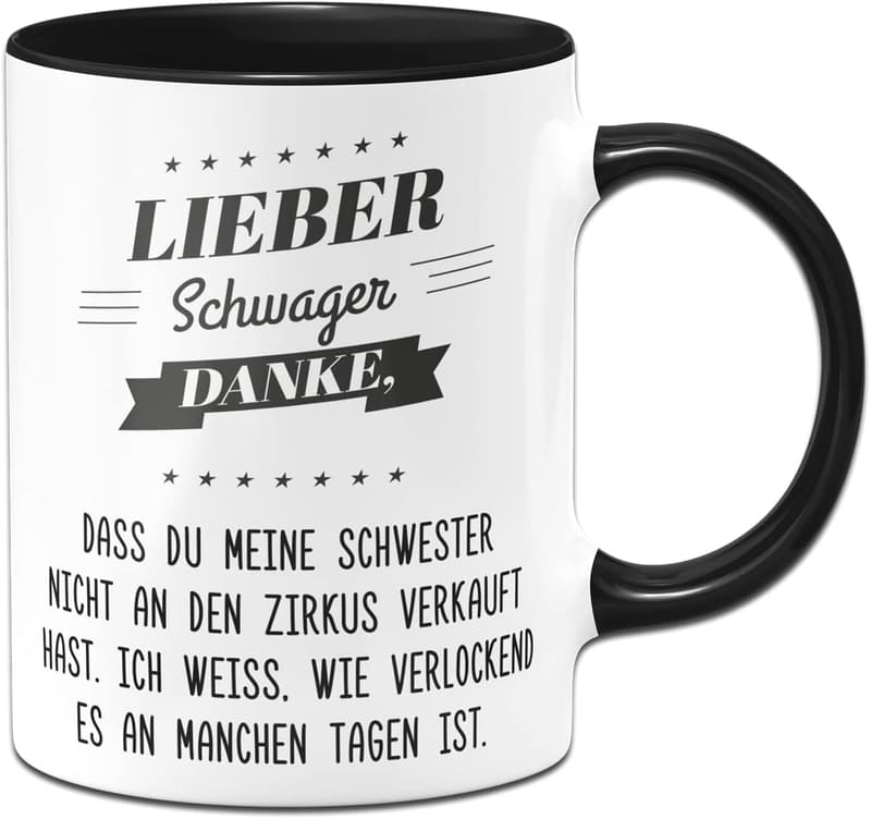 Lustige Kaffeetasse für Schwager – 