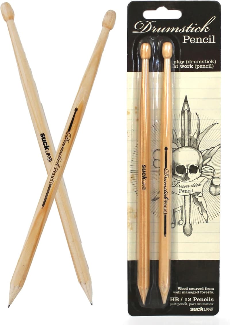Drumstick-Bleistifte im 2er-Pack für Musikliebhaber