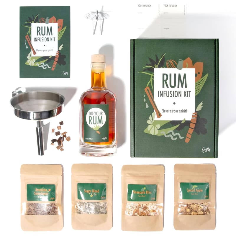 DIY Rum Infusionsset für Paare | Geschenkset mit Gewürzen & Flaschen