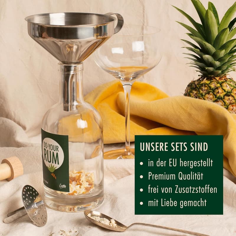 DIY Rum Infusionsset für Paare | Geschenkset mit Gewürzen & Flaschen