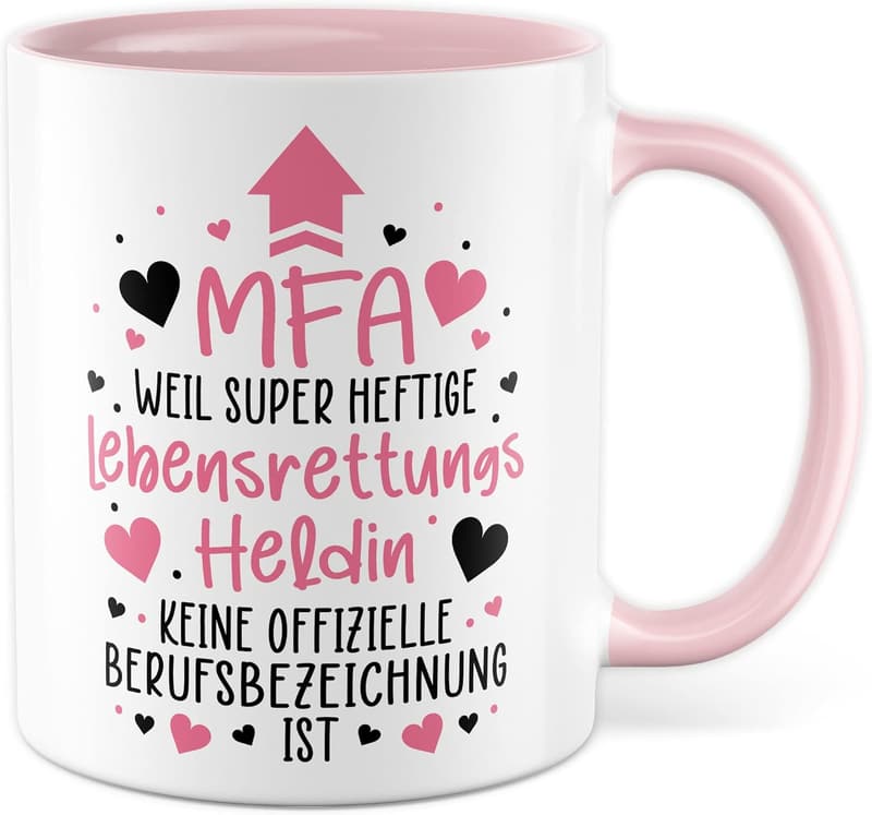 Lebensrettungs Heldin Tasse für Medizinische Fachangestellte