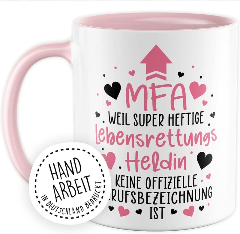 Lebensrettungs Heldin Tasse für Medizinische Fachangestellte