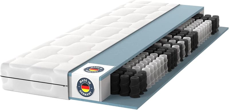Ortho Medic Taschenfederkernmatratze 90x200 cm, H3, 21 cm hoch