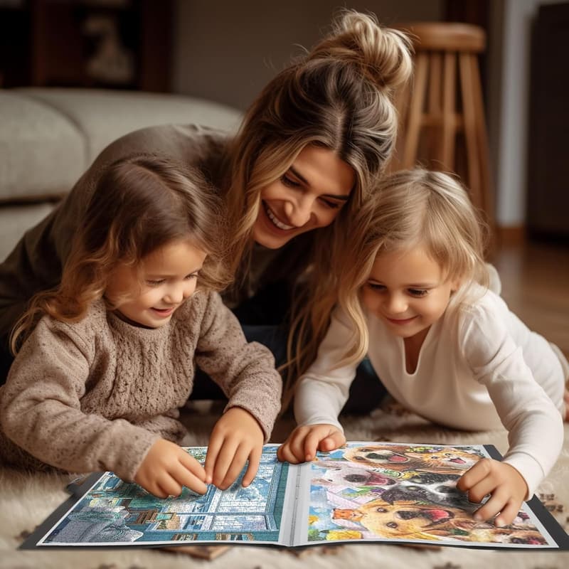 Puzzle Aufbewahrungstasche für 1000 Teile – tragbar, staubdicht, 20 Taschen