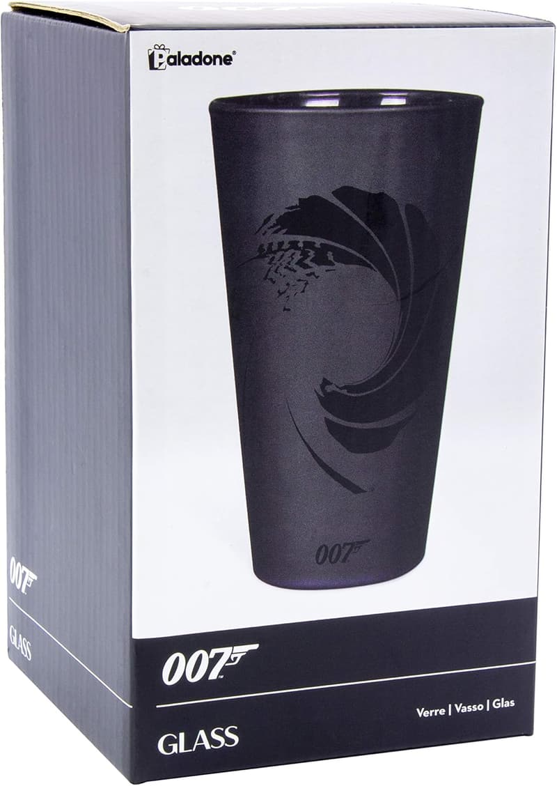 James Bond Trinkglas, 450 ml, Schwarz