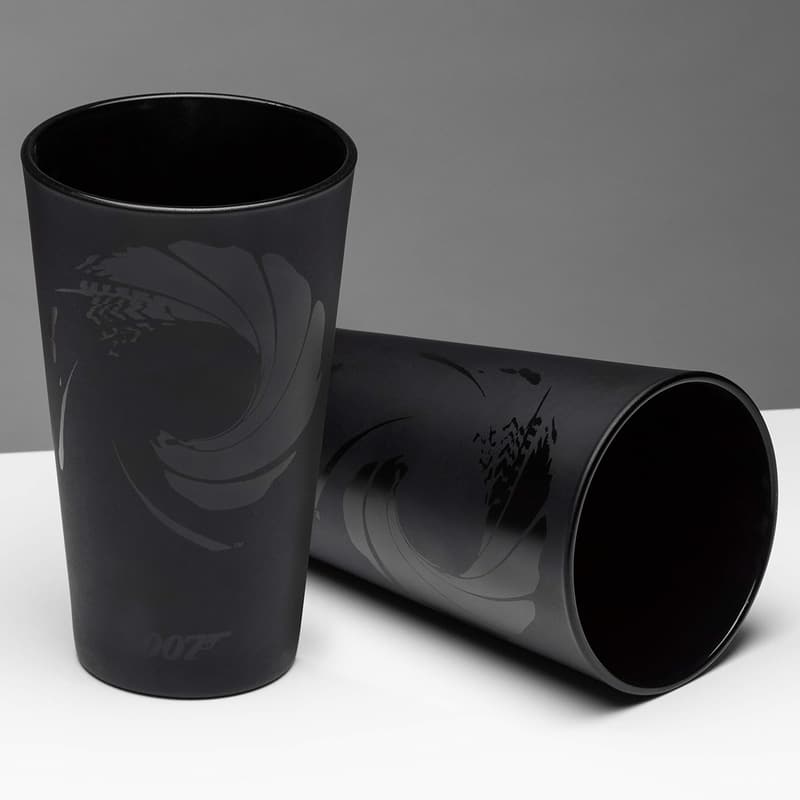 James Bond Trinkglas, 450 ml, Schwarz