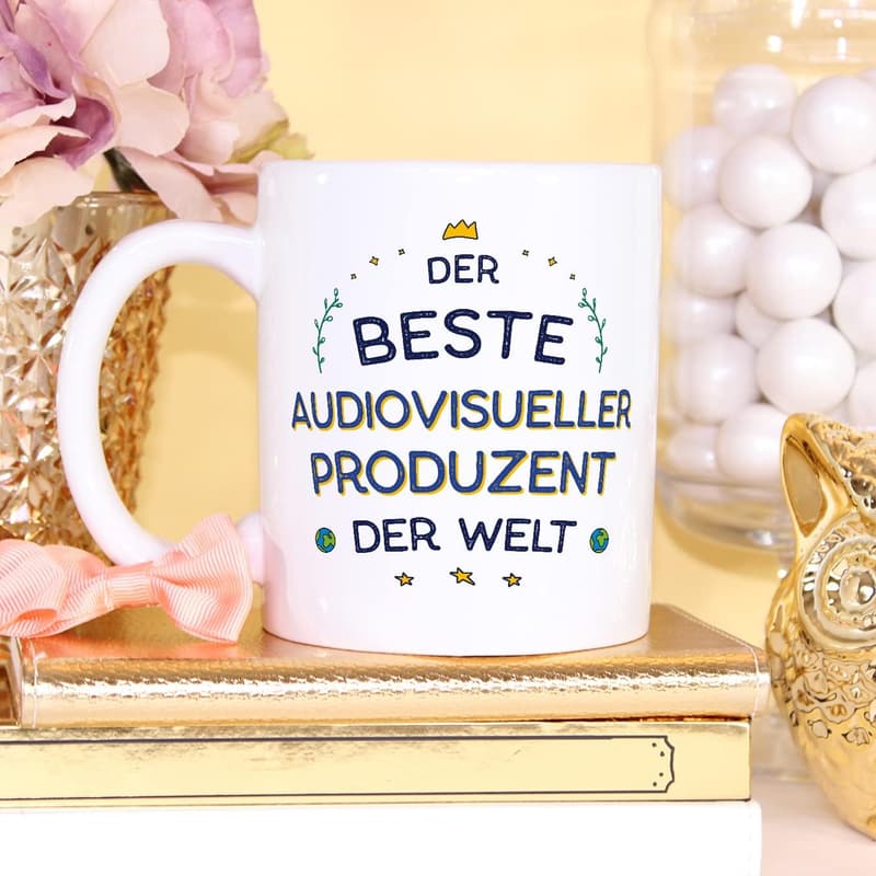 Becher mit Spruch für audiovisuelle Produzenten - 11 oz / 330 ml - witziges Geschenk