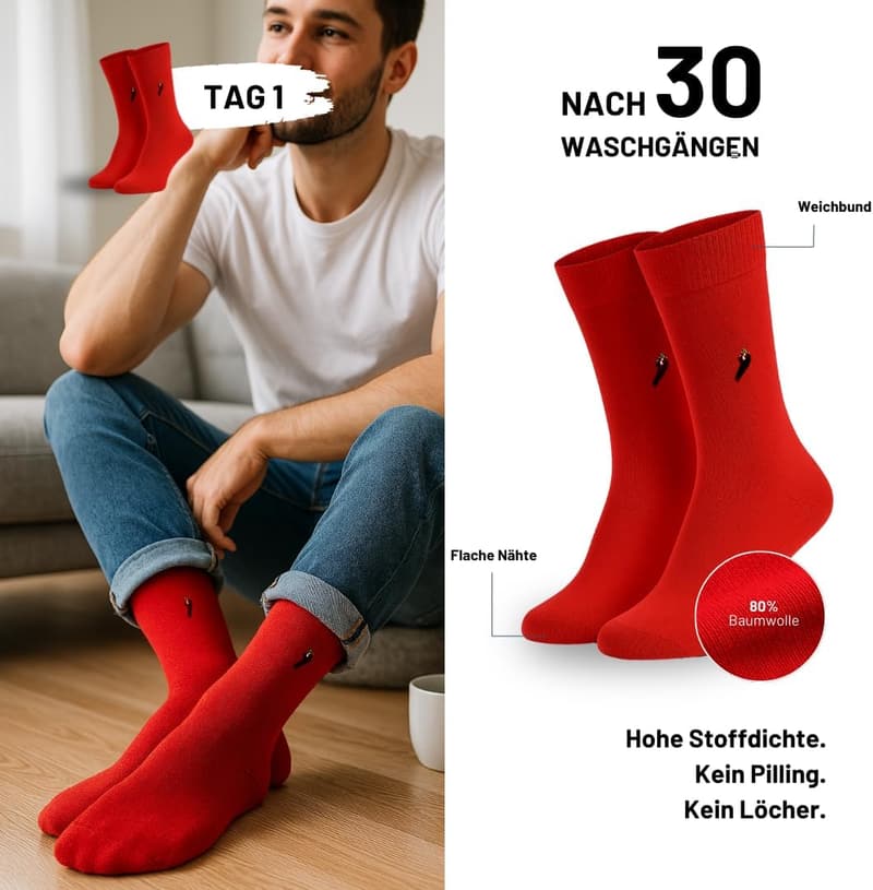 Rainbow Geschenkbox mit 6 Paar bunten Baumwollsocken für Damen und Herren