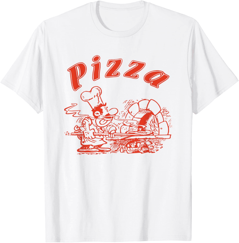 Italienisches Retro-Logo T-Shirt für Pizzaliebhaber