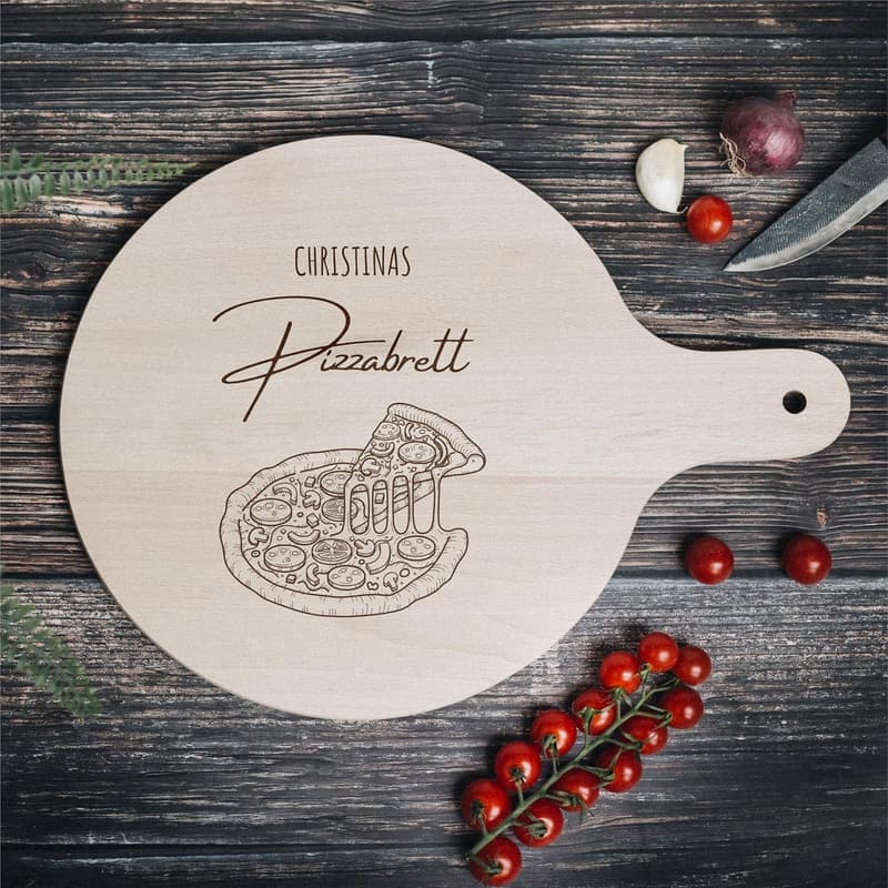 Personalisierter Pizzateller für Männer – ideales Geschenk zum Geburtstag oder Vatertag