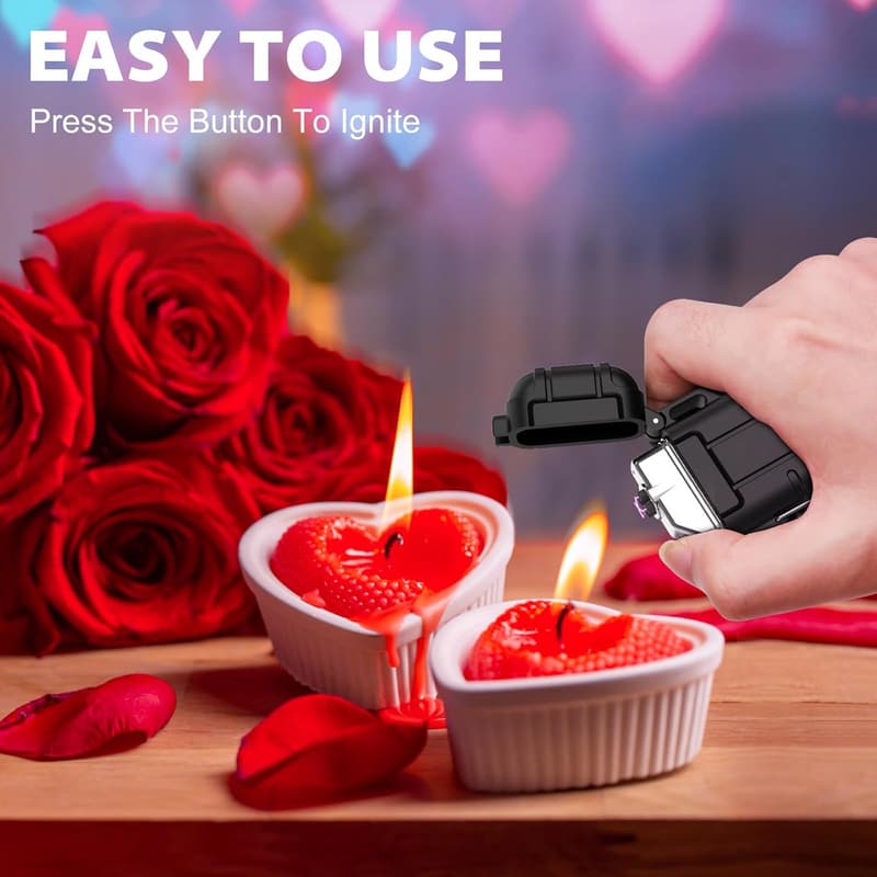 Elektrisches Plasma-Sturmfeuerzeug für Männer – USB aufladbar, winddicht