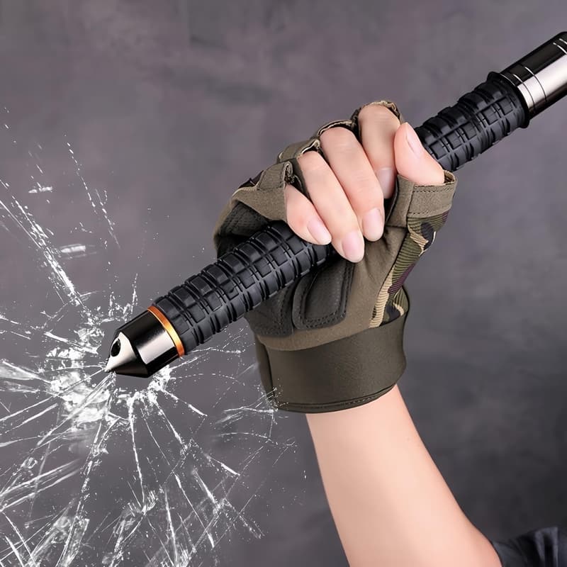 Tragbarer 3-in-1-Trekkingstock – Robustes Outdoor-Survival-Tool