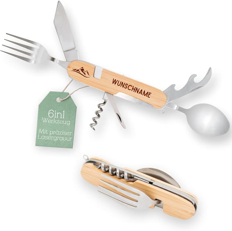 Wander Geschenkset für Männer – personalisierbares Gipfelwerkzeug