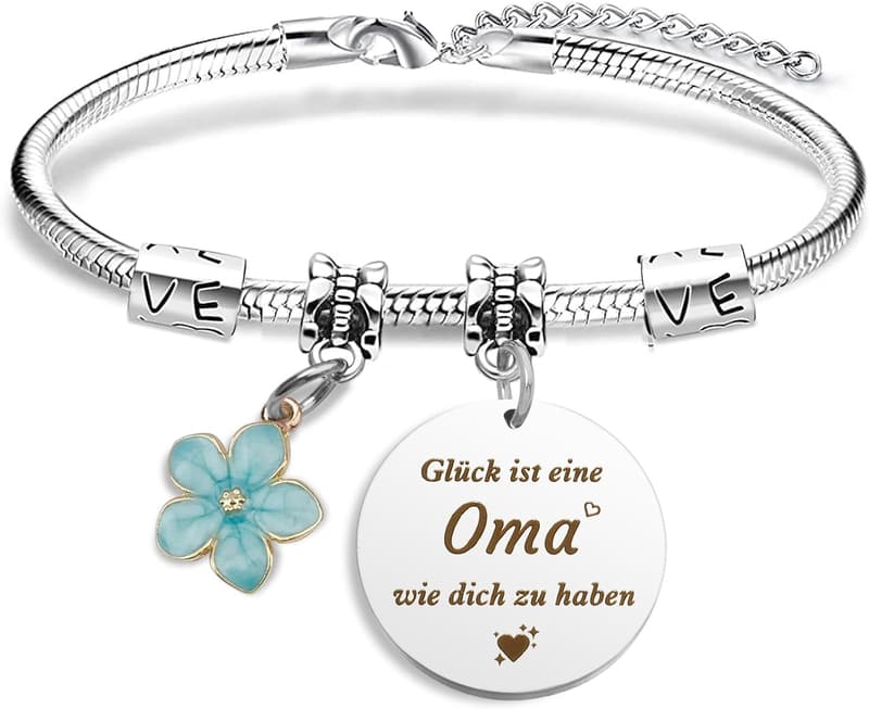 Muttertagsarmband für Oma – Handgefertigtes Geschenk von Enkeln