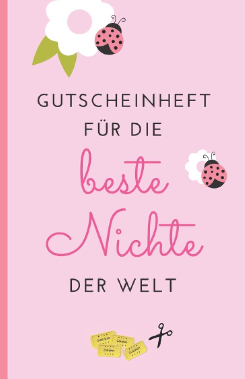 Gutscheinbuch für Nichten – Blanko Gutscheine zum Ausfüllen