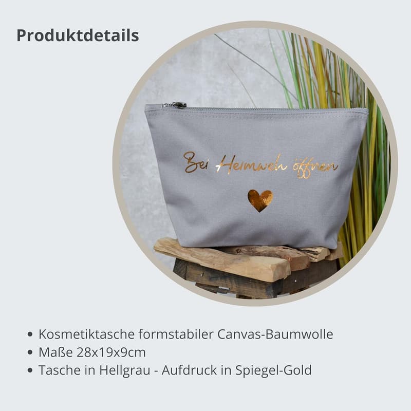 Baumwolltasche gegen Heimweh für Auszug und Auslandssemester