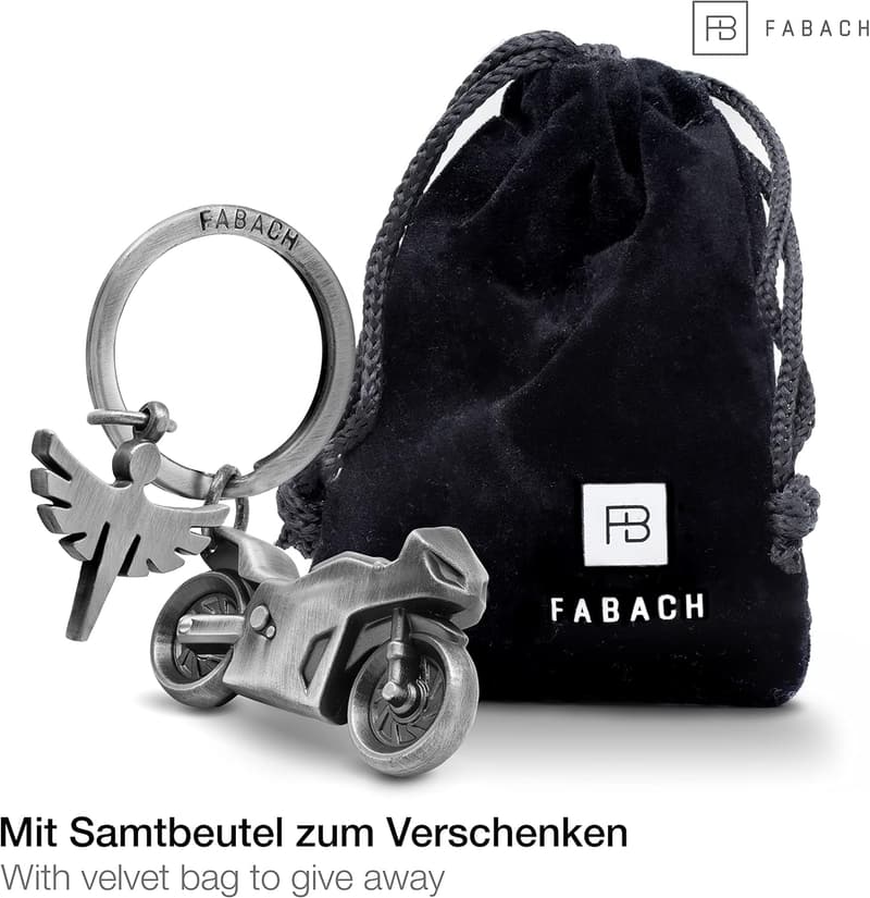 Schutzengel Schlüsselanhänger für Motorradfahrer - Glücksbringer