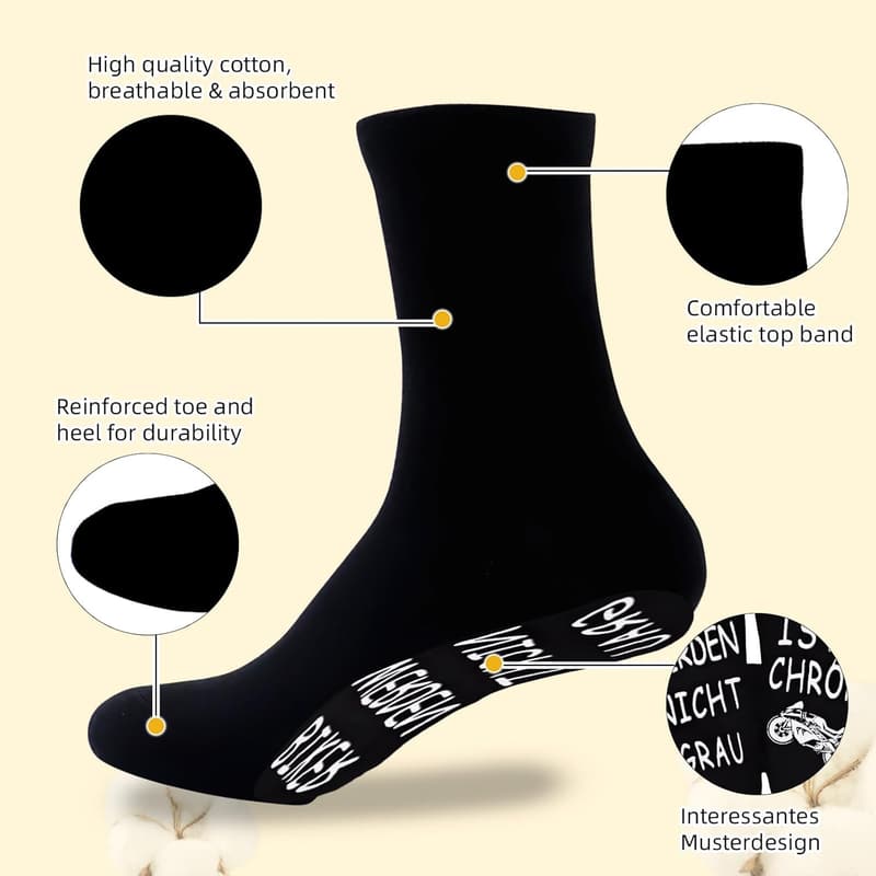 Lustige Motorradsocken für Männer – Personalisierte Geburtstagsgeschenke