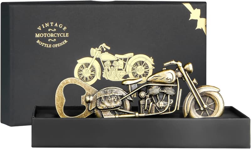 Retro-Motorrad-Bierflaschenöffner für Männer – ideales Vatertagsgeschenk