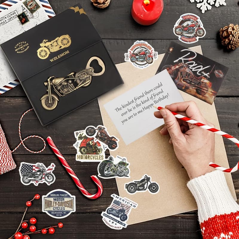 Retro-Motorrad-Bierflaschenöffner für Männer – ideales Vatertagsgeschenk