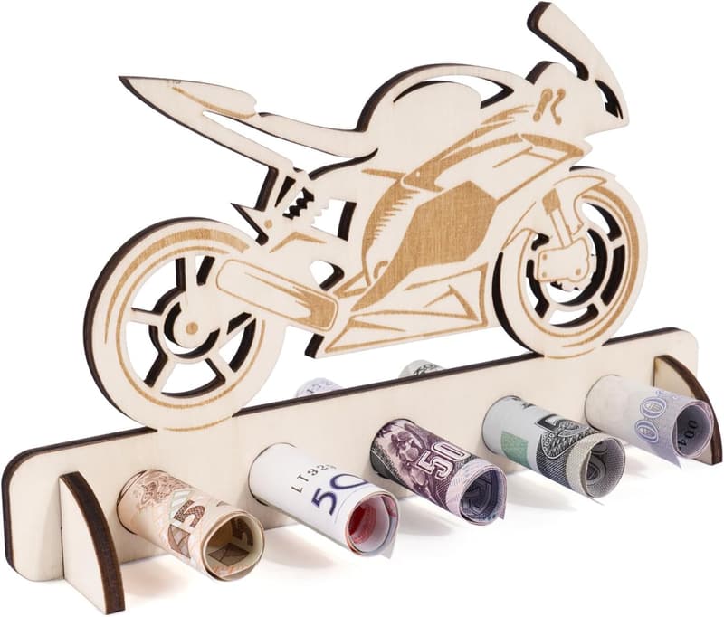 Motorrad aus Holz - Originelles Geschenk für Männer zum Geburtstag