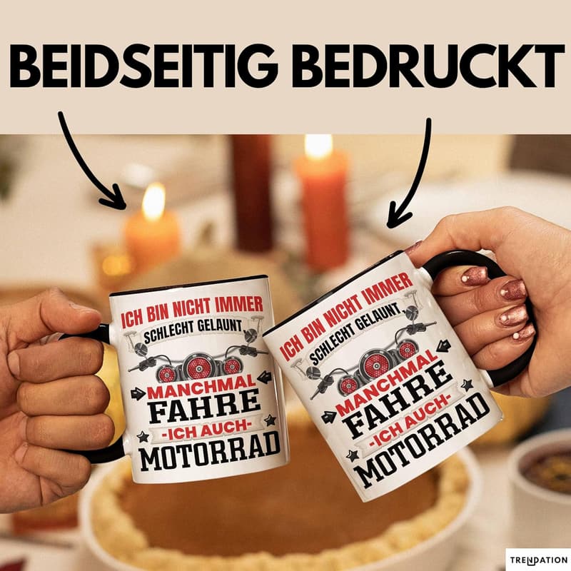 Motorradfahrer Tasse 