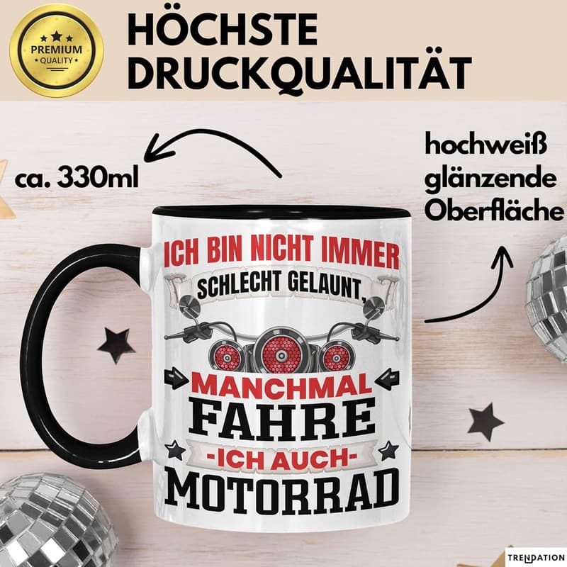 Motorradfahrer Tasse 