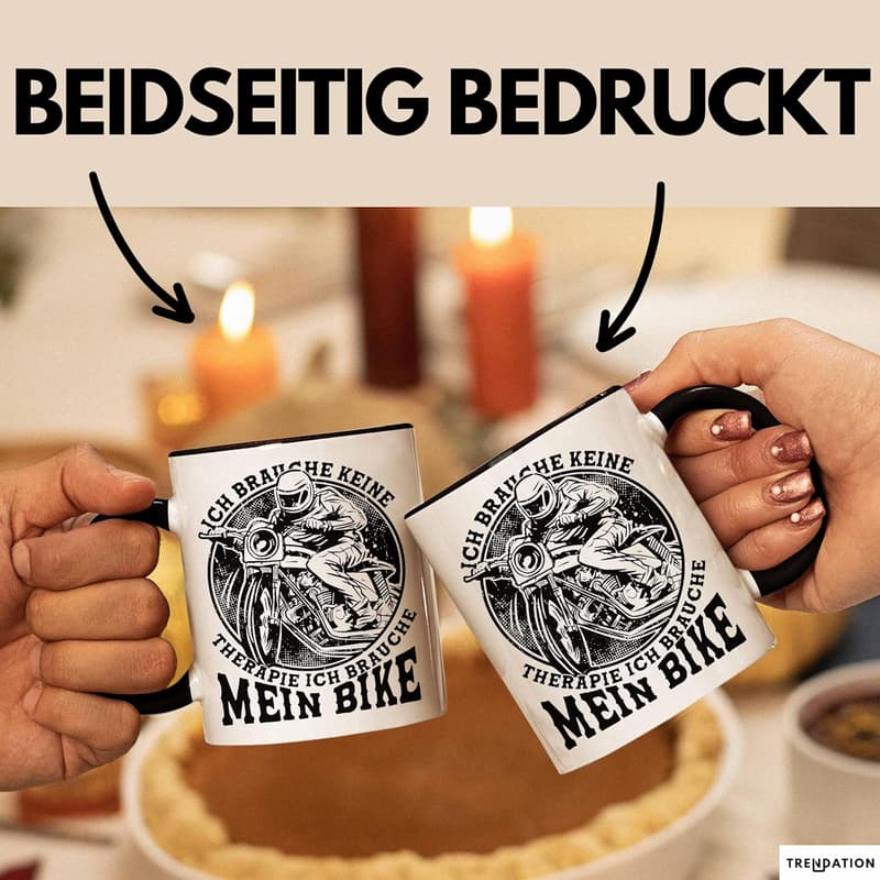 Motorradfahrer Tasse 