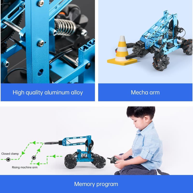 STEM Roboterarm Bausatz für Kinder ab 8 Jahren mit Fernbedienung