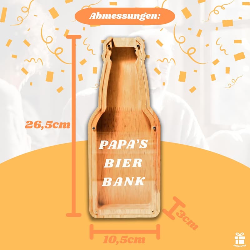 Sparbox für Kronkorken – Originelles Geburtstagsgeschenk für Väter