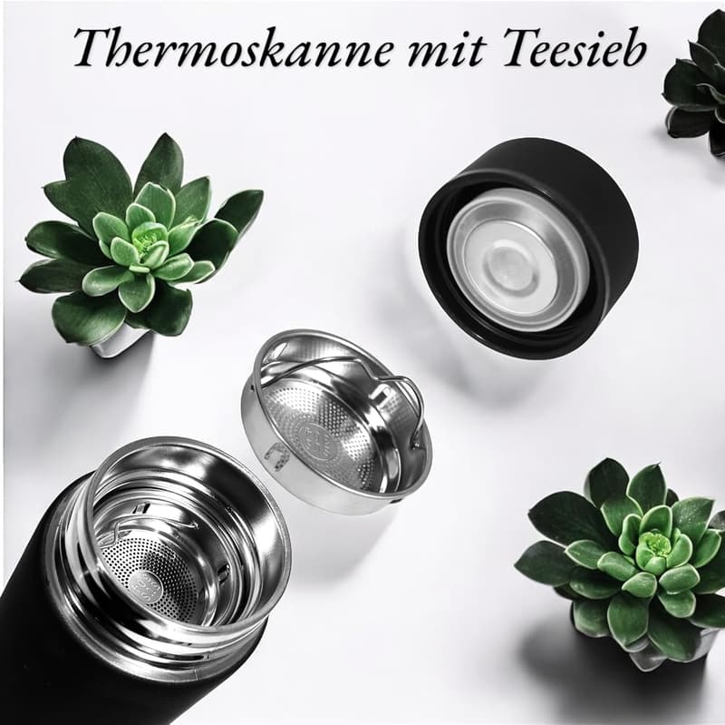 Hochwertiges UNDERWOOD Notizbuch Geschenkset mit Kugelschreiber und Thermoskanne