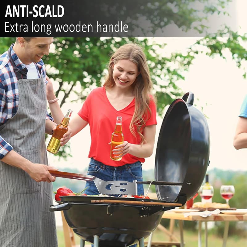 Multifunktionales Grillwerkzeug 7-in-1 für Männer, ideales Papa-Geschenk.